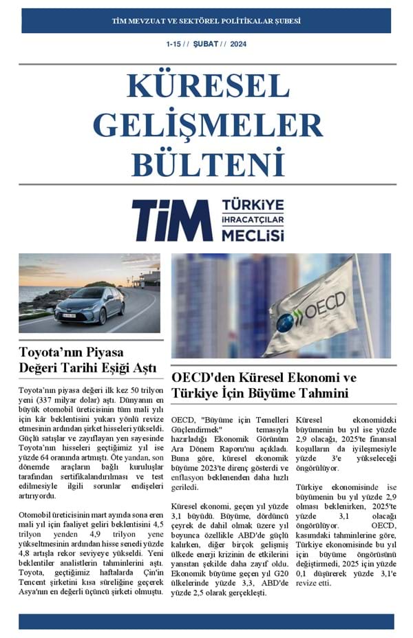 1-15 Şubat 2024 Bülteni 